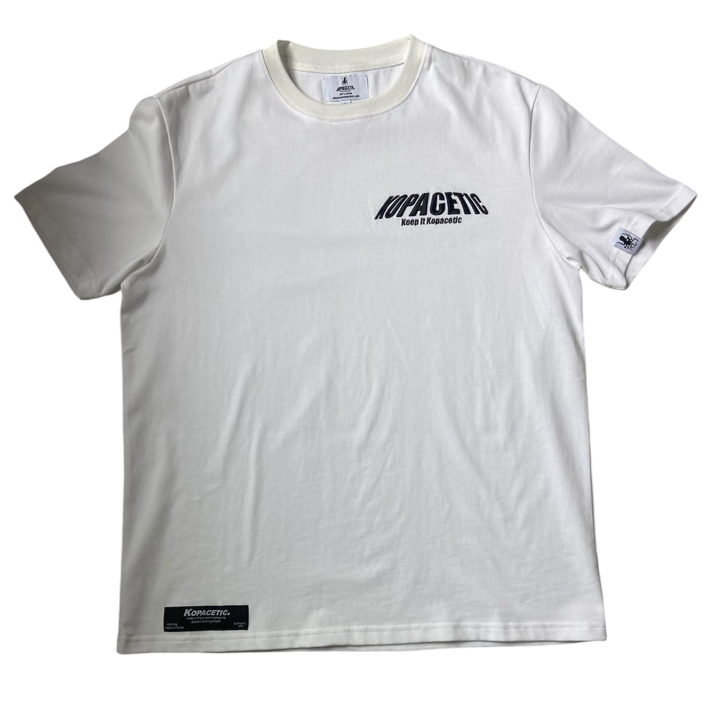 KOPACETIC Porcelain White Cotton T-shirt